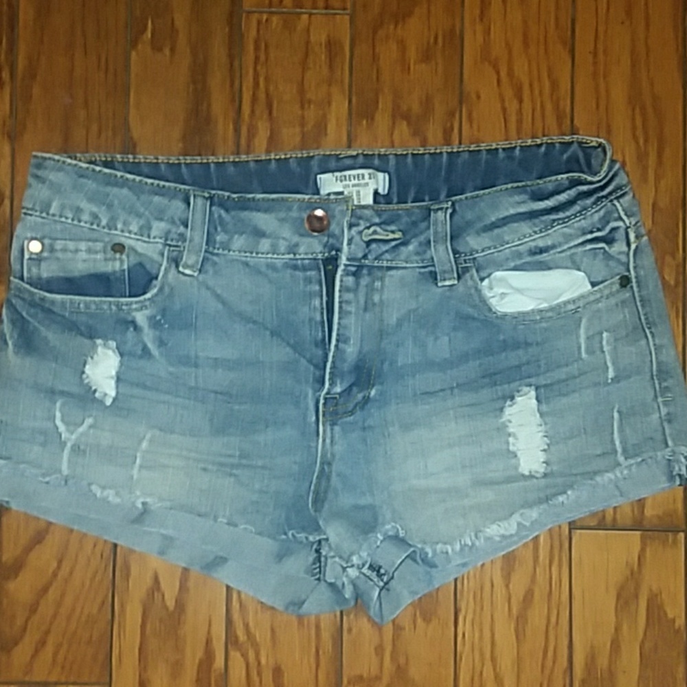 Forever 21 Distressed Jean Shorts Woman's size 28